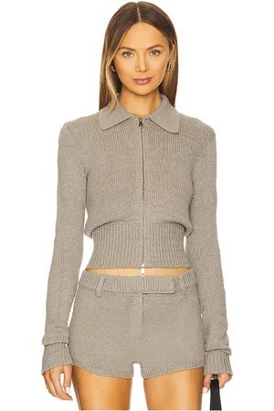 AYA MUSE Chaqueta de punto con cremallera ivy en color gris talla S en - Grey. Talla S (también en XS, XXS).
