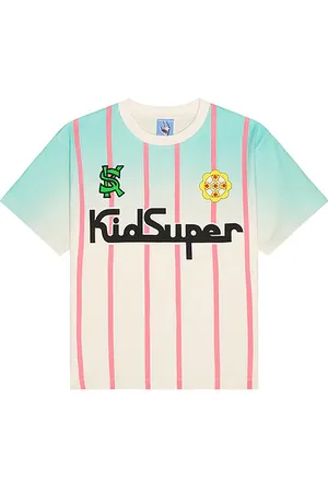 KIDSUPER STUDIOS Camiseta soccer en color talla L en - Cream. Talla L (también en S, XL).