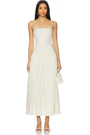 Lovers And Friends Vestido kitty en color crema talla L en - Cream. Talla L (también en M, XL).