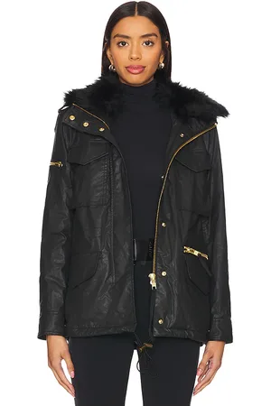 SAM. Parka con forro de piel sintética kate en color talla M en - Black. Talla M (también en S).