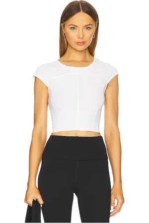Free People Camiseta x fp movement tempo en color talla L en - White. Talla L (también en M, S, XL, XS).