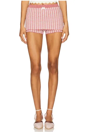 For Love & Lemons Falda pantalón de punto de cuadros vichy en color talla L en - . Talla L (también en M, S, XL, XS