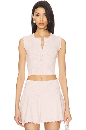 MAJORELLE Chaleco pippa en color rubor talla L en - Blush. Talla L (también en M, S, XL, XS).