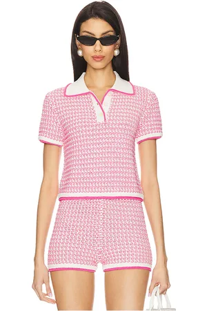 Lovers And Friends Lena polo top en color rosado talla L en - Pink. Talla L (también en M, XL).