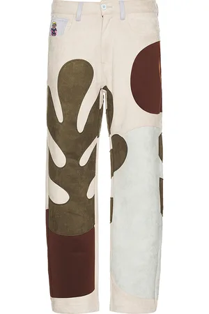 KIDSUPER STUDIOS Pantalones patchwork en color beige talla L en - Beige. Talla L (también en M, S, XL).