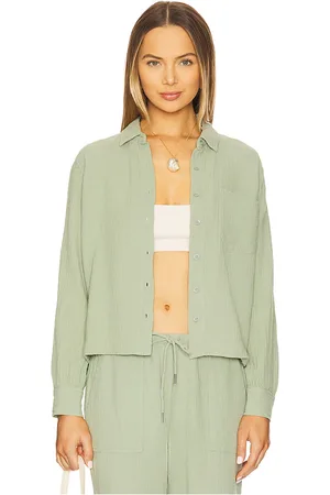 Bobi Camisa abotonada en color verde salvia talla L en - Sage. Talla L (también en M, S, XL, XS).