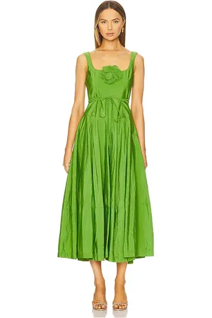Cinq A Sept Falda midi flower joisian en color verde talla 4 en - Green. Talla 4 (también en 6).