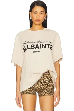 AllSaints Camiseta avri en color crema talla M en - Cream. Talla M (también en S, XS).