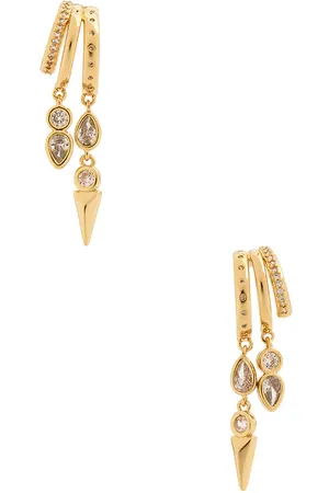 Ettika Pendientes largos royal en color oro metálico talla all en - Metallic Gold. Talla all.