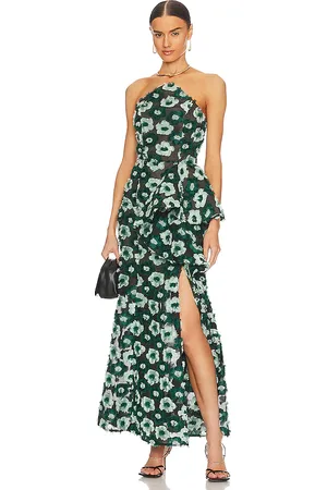 ELLIATT Maxivestido georgina en color verde oscuro talla XS en - Dark Green. Talla XS (también en XXS).