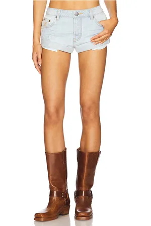 ONE TEASPOON Bandits low waist denim short en color azul talla 24 en - Blue. Talla 24 (también en 25, 26, 27, 28, 29, 30, 31