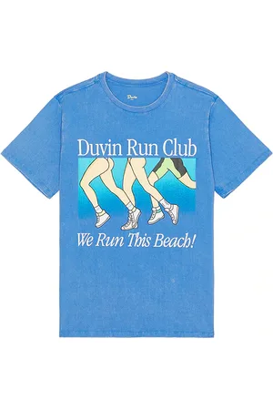 Duvin Camiseta run club en color talla L en - Blue. Talla L (también en M, S, XL/1X).