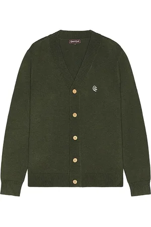 Quiet Golf Cárdigan monogram en color verde oscuro talla L en - Dark Green. Talla L (también en M, S, XL/1X, XXL/2X).
