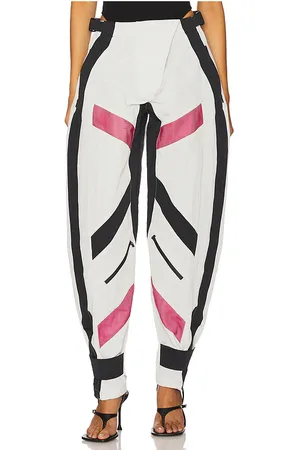 The Attico Pantalón en color blanco, negro talla 36 en - White,Black. Talla 36 (también en 38, 40, 44).
