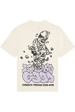 Bueno Camiseta backbone en color talla L en - Cream. Talla L (también en M, S, XL/1X).