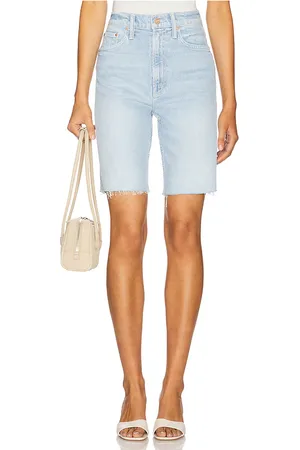 Mother High waisted rider bermuda short fray en color azul talla 23 en - Blue. Talla 23 (también en 24, 25, 26, 27, 28, 29, 30, 31, 3