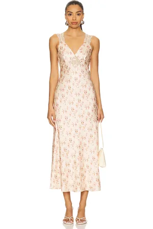 CAMI Vestido midi dress en color neutral talla 0 en - Neutral. Talla 0 (también en 00, 2, 4, 6).