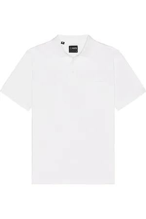 Cuts Interlock polo en color talla L en - White. Talla L (también en M, S, XL/1X).