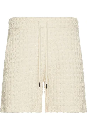 Oas Ecru porto waffle shorts en color blanco talla L en - White. Talla L (también en M, S, XL/1X).