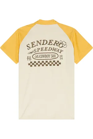 Sendero Provisions Camisa raglán saloon en color cream,yellow talla L en - Cream,Yellow. Talla L (también