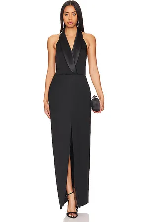 Simkhai Vestido de esmoquin con chaleco halter janice en color talla 6 en - Black. Talla 6 (también en 8).