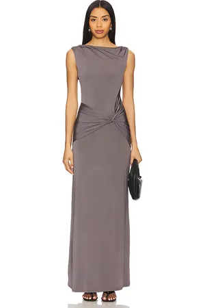 Lovers And Friends Vestido largo leah en color gris talla L en - Grey. Talla L (también en M, S, XL, XS, XXS).