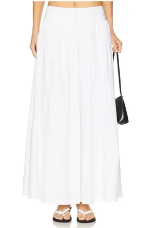 WeWoreWhat Falda maxi skirt en color blanco talla L en - White. Talla L (también en M, S, XS, XXS).