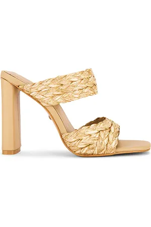 Raye Sandalia con tacón nantez en color bronce talla 10 en - Tan. Talla 10 (también en 5, 6, 7, 8, 9).