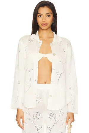 Calle Del Mar Camisa de manga larga ivy en color crema talla L en - Cream. Talla L (también en M, S, XL, XS).