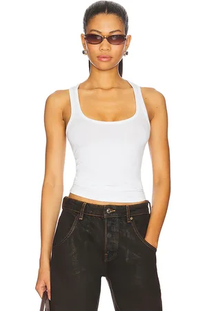 EB DENIM Lucy racerback tank en color talla L en - White. Talla L (también en M).