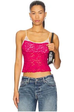Free People Camisola encaje all day en color fucsia talla L en - Fuchsia. Talla L (también en M, S, XL, XS).