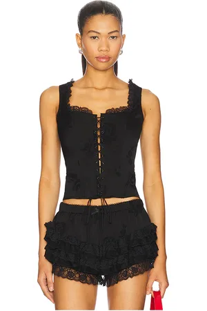 For Love & Lemons Corsé lana en color talla L en - Black. Talla L (también en M, S, XL, XS).