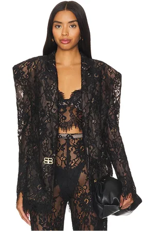 Bronx and Banco Capri lace blazer en color talla M en - Black. Talla M (también en S).