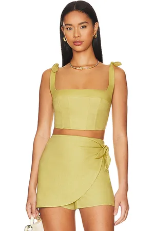 Lovers And Friends Ophelia top en color verde talla S en - Green. Talla S (también en XS).