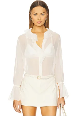 NILI LOTAN Camisa de manga larga cecily en color talla M en - . Talla M (también en S, XS).
