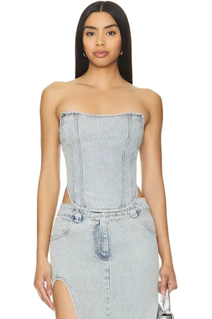 BY.DYLN Corsé zayne en color denim claro talla S en - Denim-Light. Talla S (también en XS).