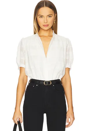 RAG&BONE Blusa manga corta jordan en color talla L en - White. Talla L (también en S, XL).