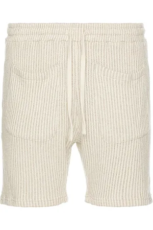 Saks Fifth Avenue Pantalones cortos de punto striped en color beige talla L en - Beige. Talla L (también en S).