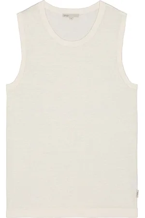 ONIA Camiseta tirantes linen en color crema talla L en - Cream. Talla L (también en M, S, XL/1X).
