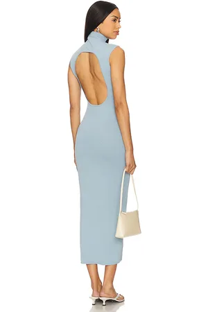 Camila Coelho Vestido phoebe en color bebe azul talla L en - Baby Blue. Talla L (también en M, S, XL, XS, XXS).