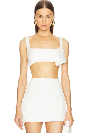 ALEXIS Top bralette balta en color blanco talla M en - White. Talla M (también en S).