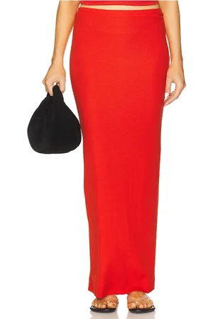 ÉTERNE Falda emma en color rojo talla L en - Red. Talla L (también en M, S, XL, XS).
