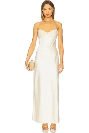 LPA Vestido callie en color crema talla L en - Cream. Talla L (también en M, S, XL, XS, XXS).
