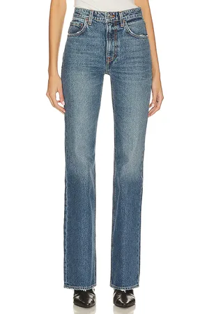 GRLFRND X lindsi lane melanie petite high rise boot cut en color denim-medium talla 25 en - Denim-Medium. Talla 25 (también en 26, 2
