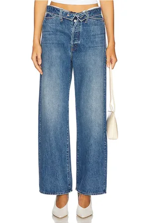 Mother The fold over dodger ankle en color azul talla 23 en No Shirt No Shoes No Service - Blue. Talla 23 (también en 24, 25, 26, 27, 28, 29
