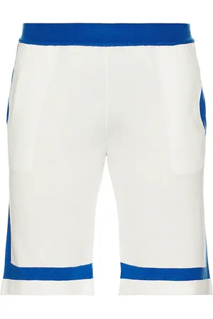 BLUE SKY INN Paneled knit shorts en color blanco talla L en - White. Talla L (también en M, S).