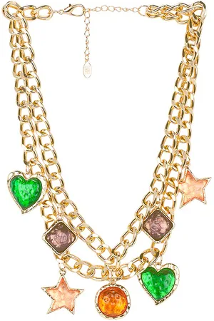 8 Other Reasons Collar robusto charm en color oro metálico talla all en - Metallic Gold. Talla all.