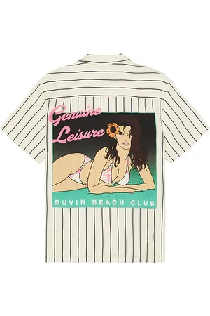 Duvin Camisa abotonada postter en color talla L en - White. Talla L (también en M, S, XL/1X).