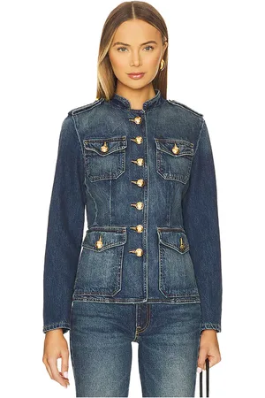NILI LOTAN Chaqueta denim geraldine en color azul talla L en - Blue. Talla L (también en M, S, XS).