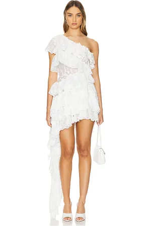 Bronx and Banco Vestido tasmin one shoulder en color talla S en - White. Talla S (también en XS).